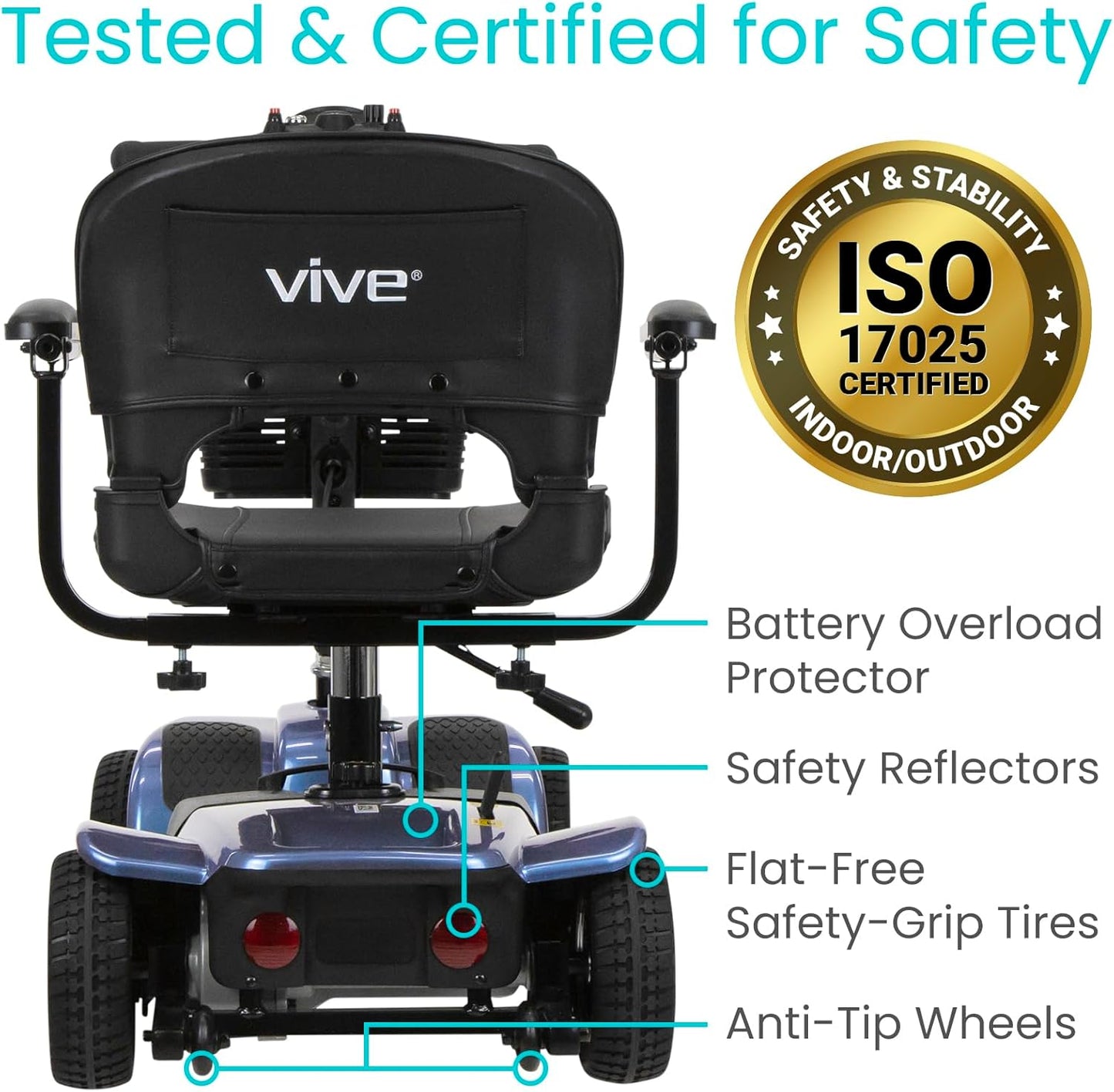 Vive 4-Wheel Mobility Scooter – Portable Freedom of Movement