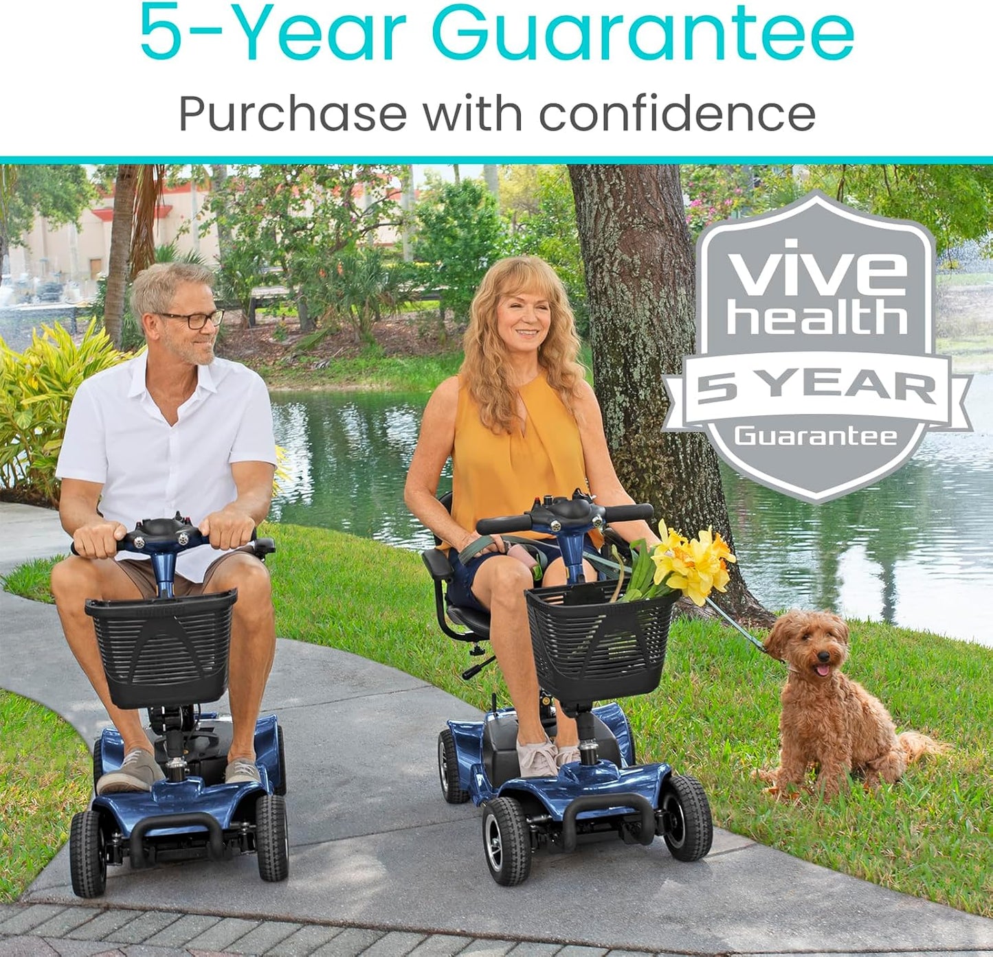 Vive 4-Wheel Mobility Scooter – Portable Freedom of Movement