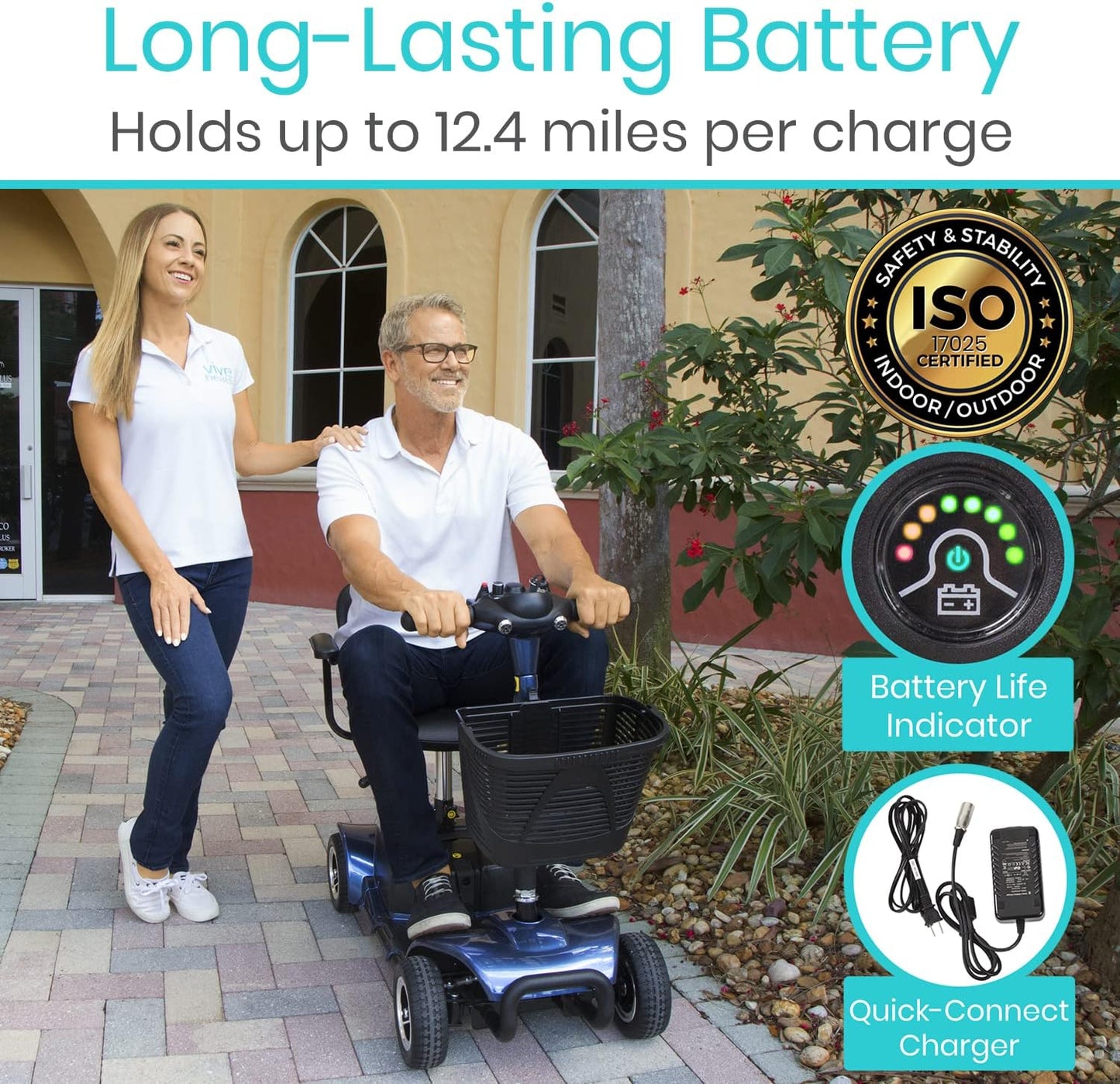 Vive 4-Wheel Mobility Scooter – Portable Freedom of Movement