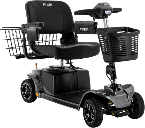 Moobility Revo 2.0 + Accessories, Heavy Duty 4 Wheel Mobility Scooter for Adults, 400 Lb Capacity, 20" Wide Seat, LED Headlight,17.8 Miles per Charge, CTS Suspension, Service Warranty